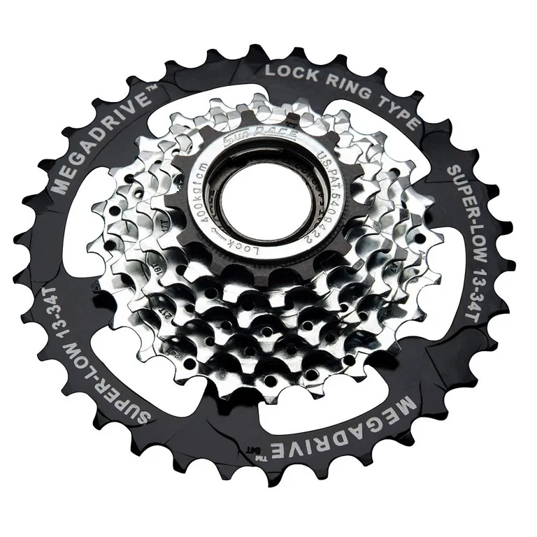 SunRace Freilauf 13-34 CP Unisex, silber, 7V