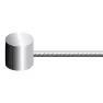 SunRace Icbsg Bremskabel 100 Einheiten, Red / white, 1.5 x 2050mm