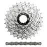 SunRace Kassette mit Kette R91 11-28 Route Shimano Nickel Unisex, silber, 11-28t
