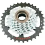 SunRace Megarange Kassette, Chrome / black, 7s, 13-34t