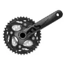 SunRace Ms50 Kurbelgarnitur, Black, 175mm, 40-30-22t
