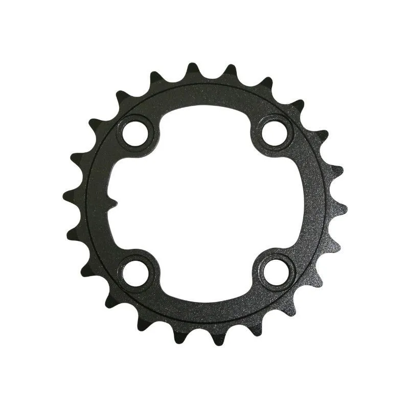 SunRace MTB-Kettenblatt dreifach mittig kompatibel mit autres maques 4BRA Unisex, schwarz, 64mm/22t