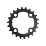 SunRace MTB-Kettenblatt dreifach mittig kompatibel mit autres maques 4BRA Unisex, schwarz, 64mm/22t