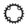 SunRace MTB-Kettenblatt Stahl dreifach innen kompatibel mit autres Marken 4BRA Unisex, schwarz, 64mm/22t