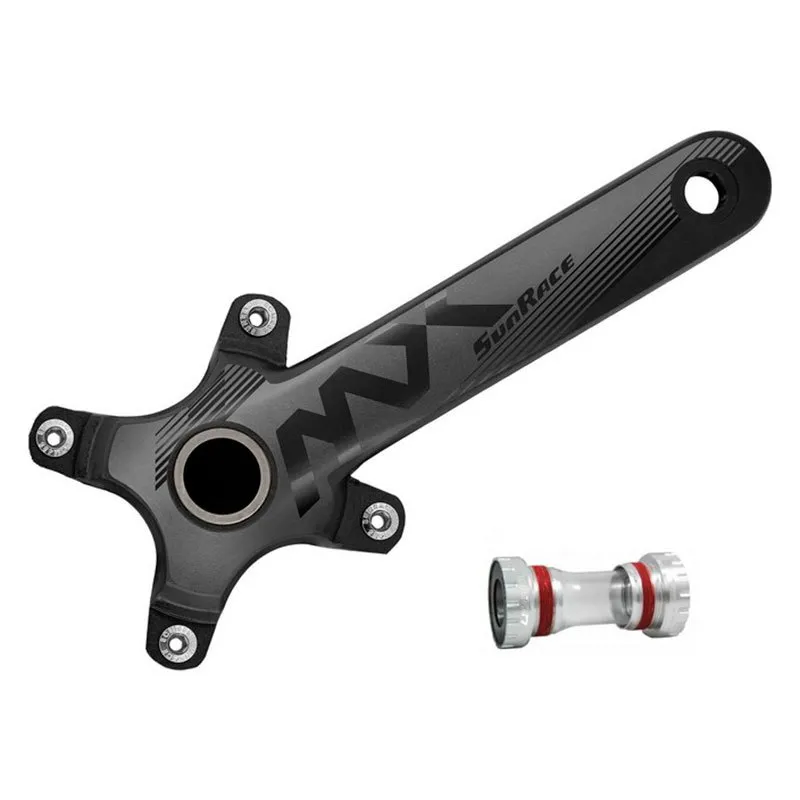 SunRace Mx00 Kurbel, Black, 175mm
