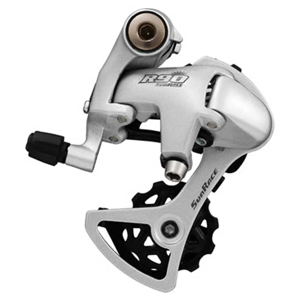 SunRace R90 Schaltwerk, Silver / black, 8-9s, Max 28t SunRace R90 Schaltwerk, Silver / black, 8-9s, Max 28t