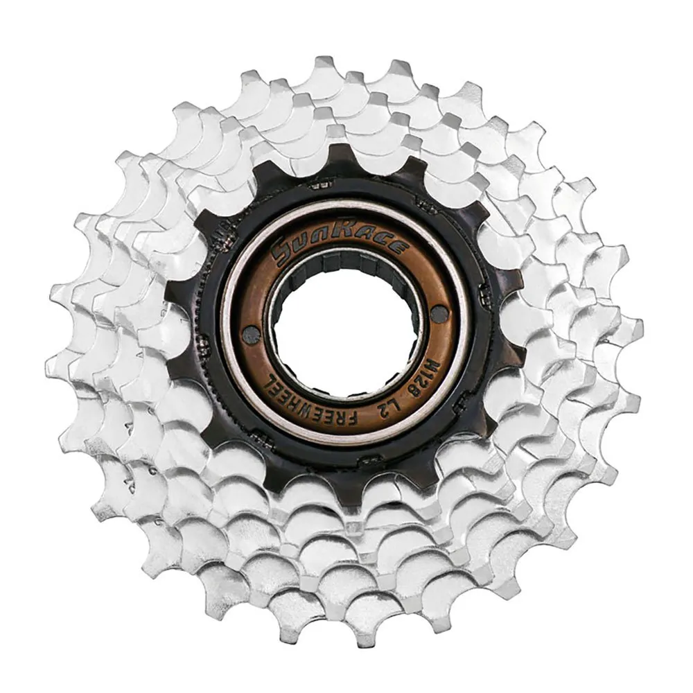 SunRace Threaded Kassette, Silver / silver, 5s, 14-24t SunRace Threaded Kassette, Silver / silver, 5s, 14-24t
