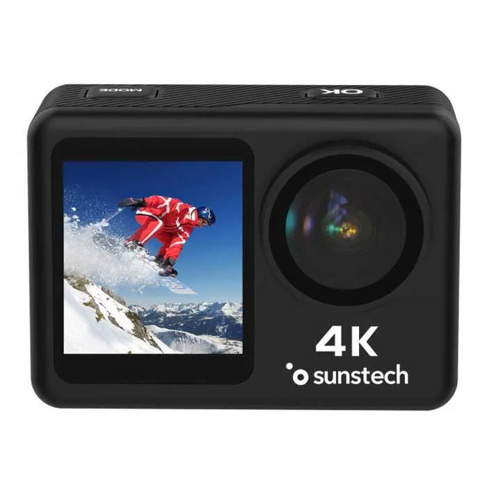 Sunstech Wifi 4k Action-kamera, Black, One Size