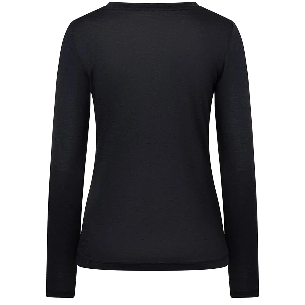 super.natural Bergglück Langarm-t-shirt, Jet black / copper
