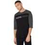 Jet black / pirate grey melange