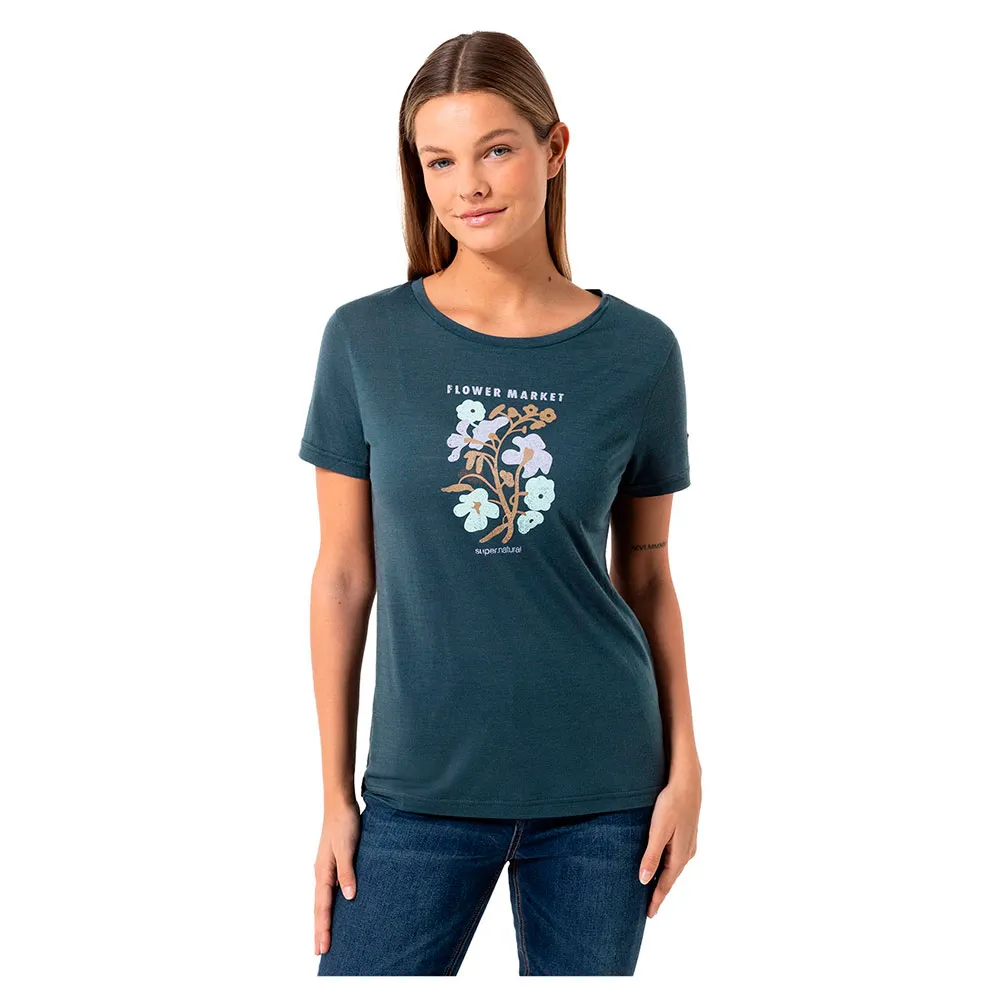 super.natural Flower Market Kurzarm-t-shirt