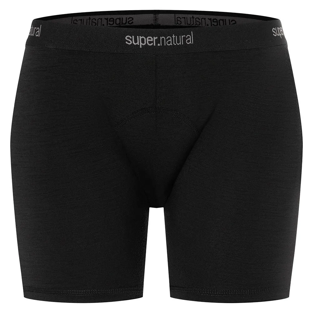 super.natural Grava Padded Kurze Hose, Jet black super.natural Grava Padded Kurze Hose, Jet black