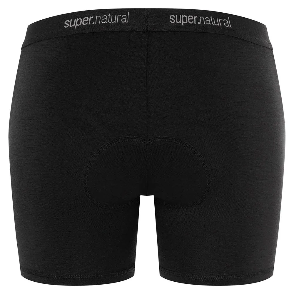 super.natural Grava Padded Kurze Hose, Jet black super.natural Grava Padded Kurze Hose, Jet black