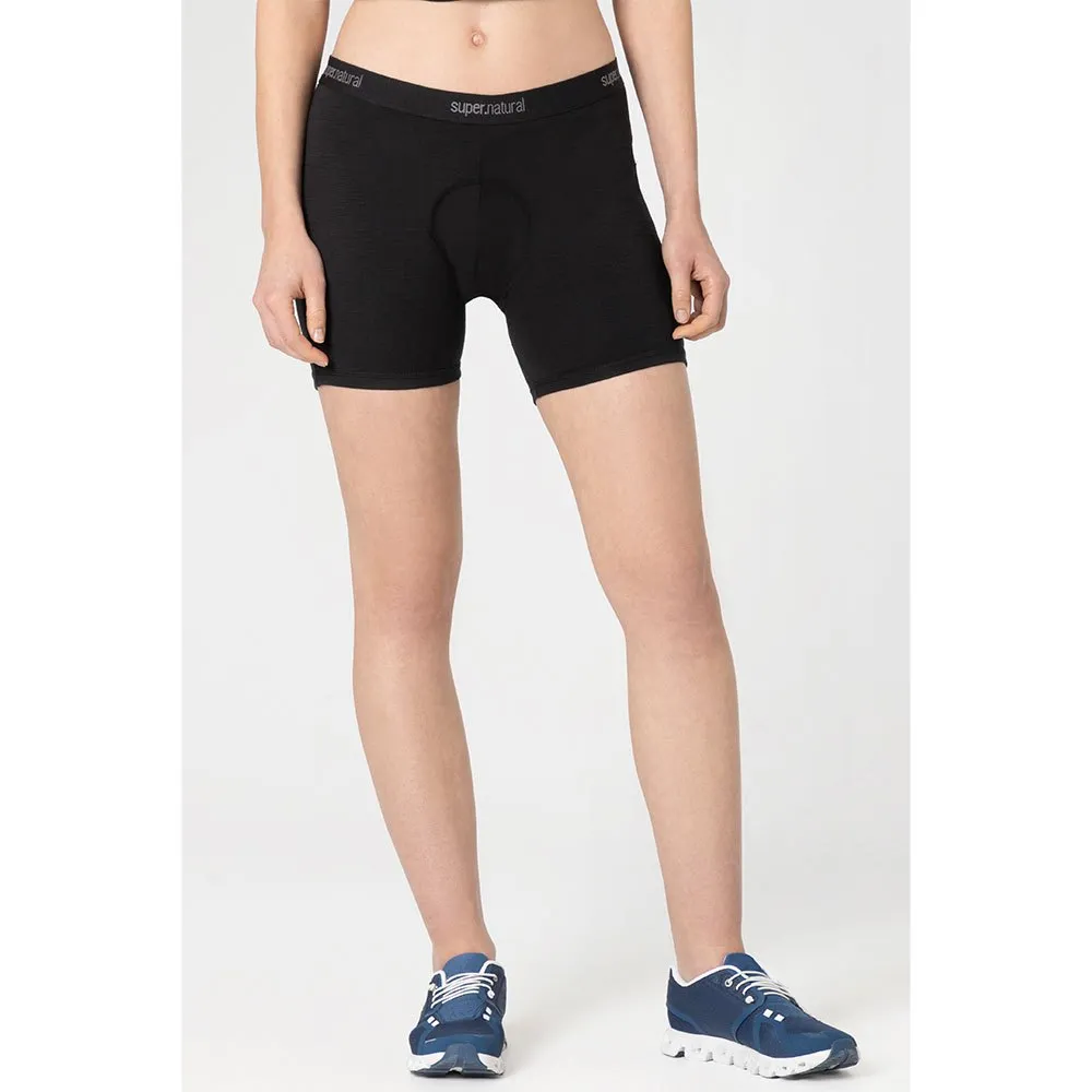 super.natural Grava Padded Kurze Hose, Jet black super.natural Grava Padded Kurze Hose, Jet black
