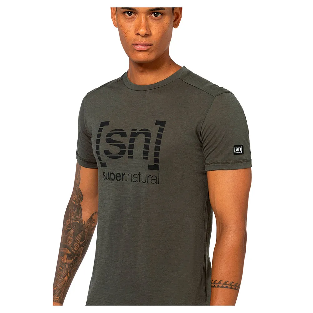 super.natural Grid Logo Kurzarm-t-shirt