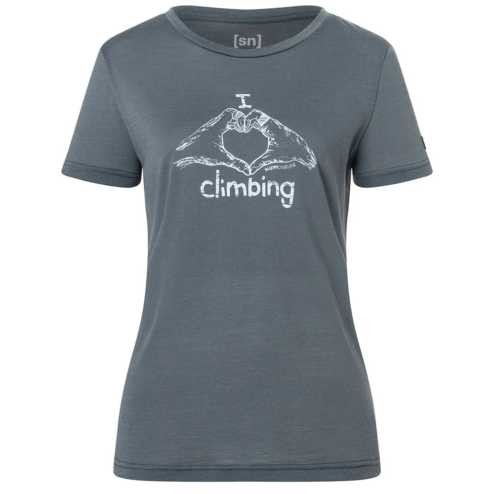 super.natural I Love Climbing Kurzarm-t-shirt super.natural I Love Climbing Kurzarm-t-shirt