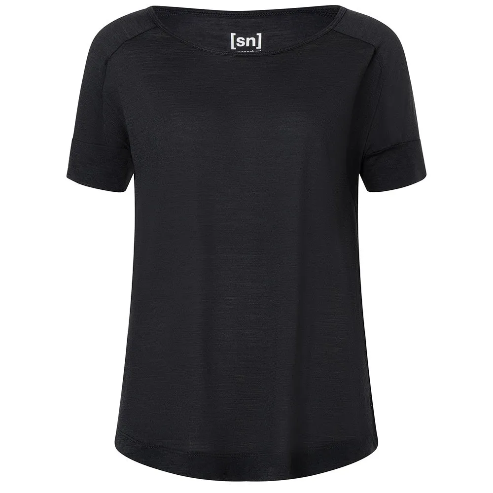 super.natural Isla Kurzarm-t-shirt, Jet black super.natural Isla Kurzarm-t-shirt, Jet black