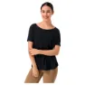 super.natural Isla Kurzarm-t-shirt, Jet black