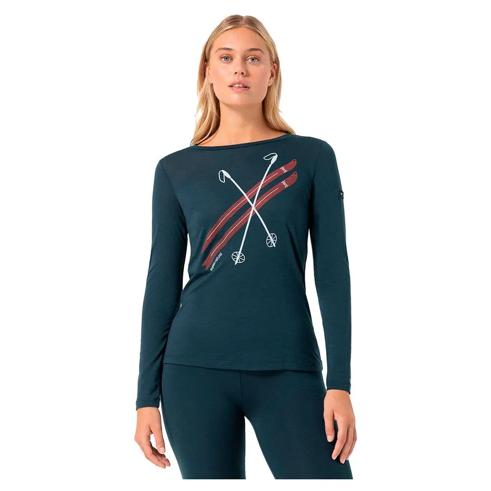 super.natural Kryssede Ski Langarm-t-shirt