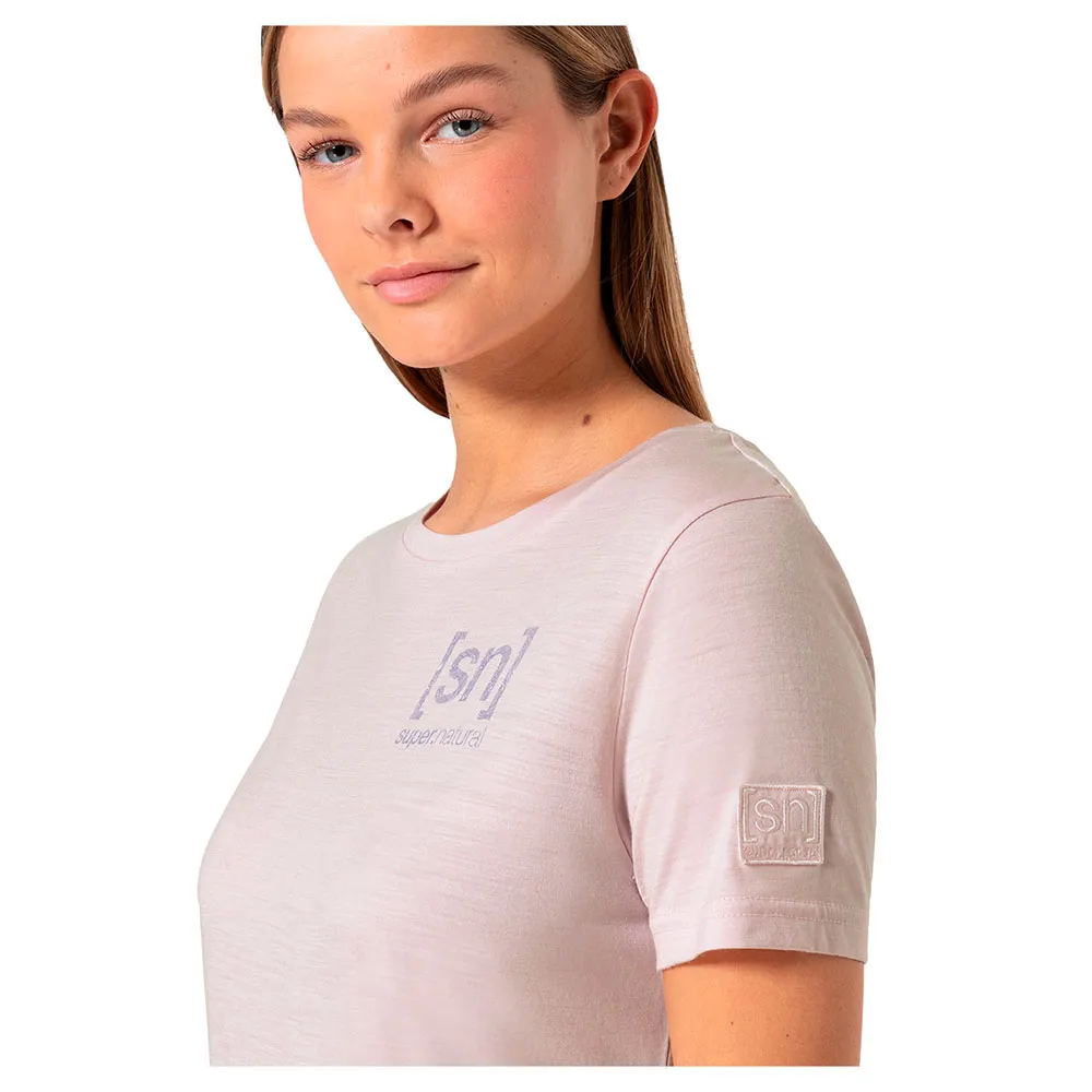 super.natural Logo Lines Bio Kurzarm-t-shirt