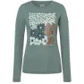 super.natural Mat Langarm-t-shirt, Balsam green / various