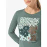super.natural Mat Langarm-t-shirt, Balsam green / various
