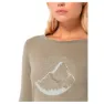 super.natural Mountain Mandala Tree Langarm-t-shirt, Fallen rock / feather grey / copper