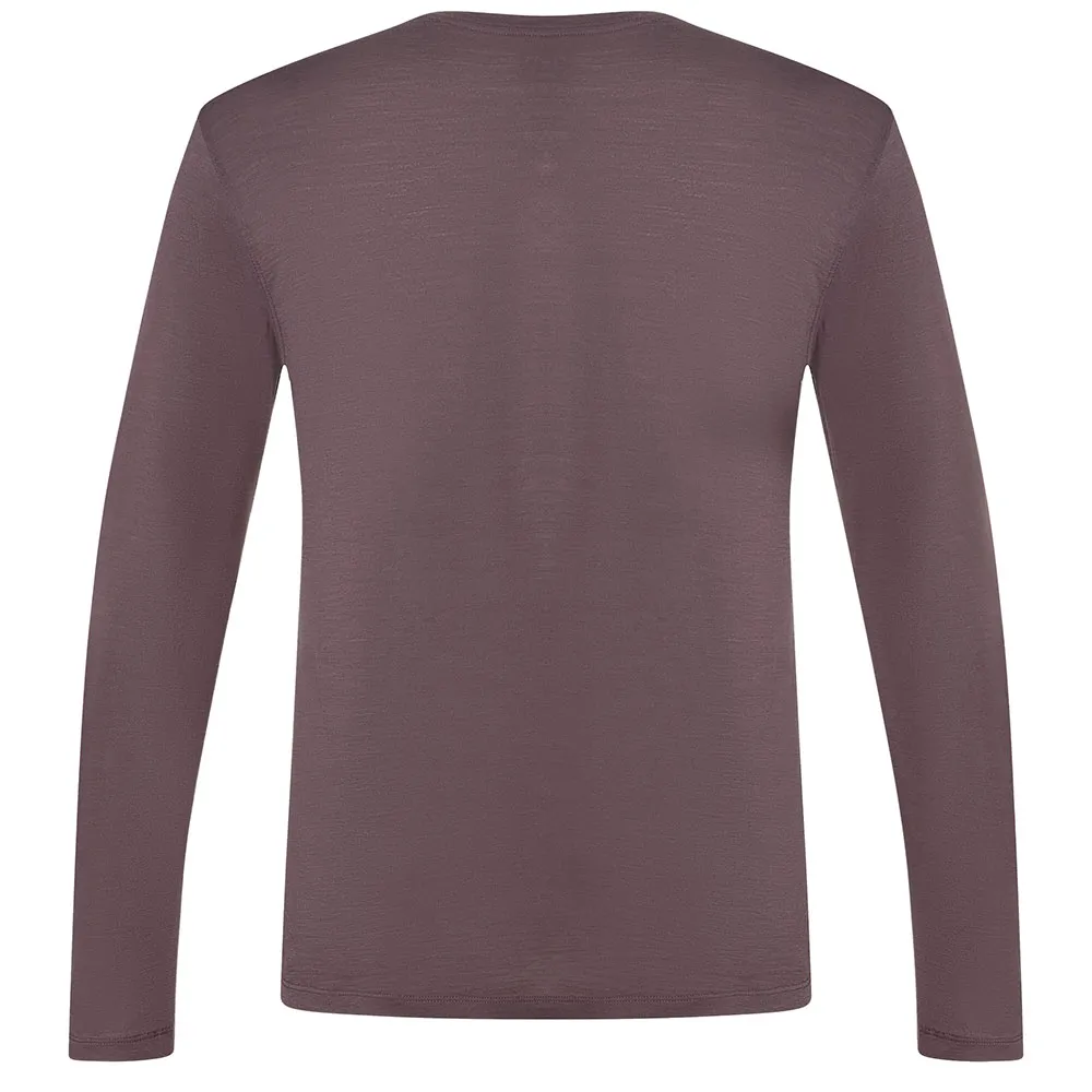 super.natural Mountain Rise Langarm-t-shirt, Raisin / blueberry