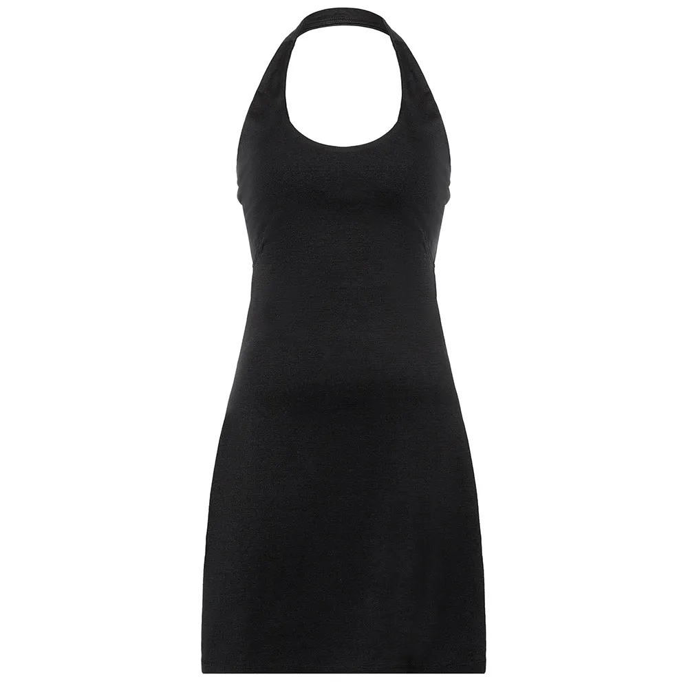 super.natural Neckholder Kleid, Jet black super.natural Neckholder Kleid, Jet black