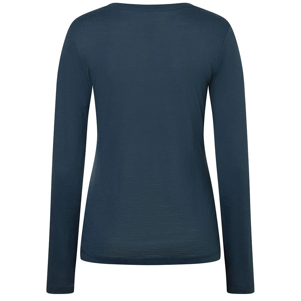 super.natural Snow Cat Langarm-t-shirt, Blueberry / various