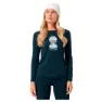 super.natural Snow Cat Langarm-t-shirt, Blueberry / various