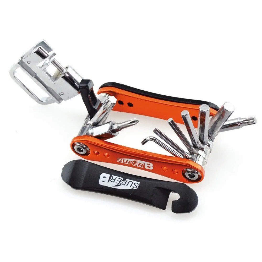 SuperB 18 In 1 Multitool, Orange / silver, One Size SuperB 18 In 1 Multitool, Orange / silver, One Size
