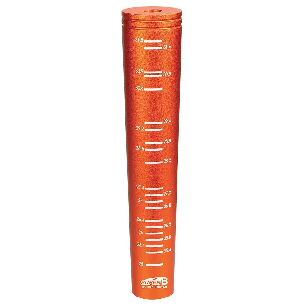 SuperB Sattelrohrdurchmesser-messgerät 25 Mm 31.8 Mm, Orange, One Size SuperB Sattelrohrdurchmesser-messgerät 25 Mm 31.8 Mm, Orange, One Size