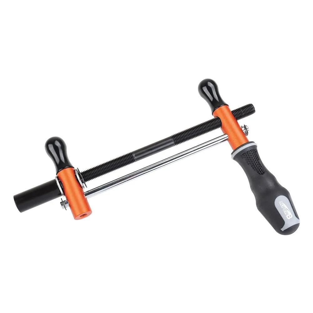 SuperB Stahl Rahmen-/gabelausrichtungswerkzeug, Black / orange, One Size SuperB Stahl Rahmen-/gabelausrichtungswerkzeug, Black / orange, One Size