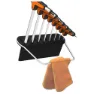 SuperB T/l Sechskant-griff-set, Silver / black / orange, One Size