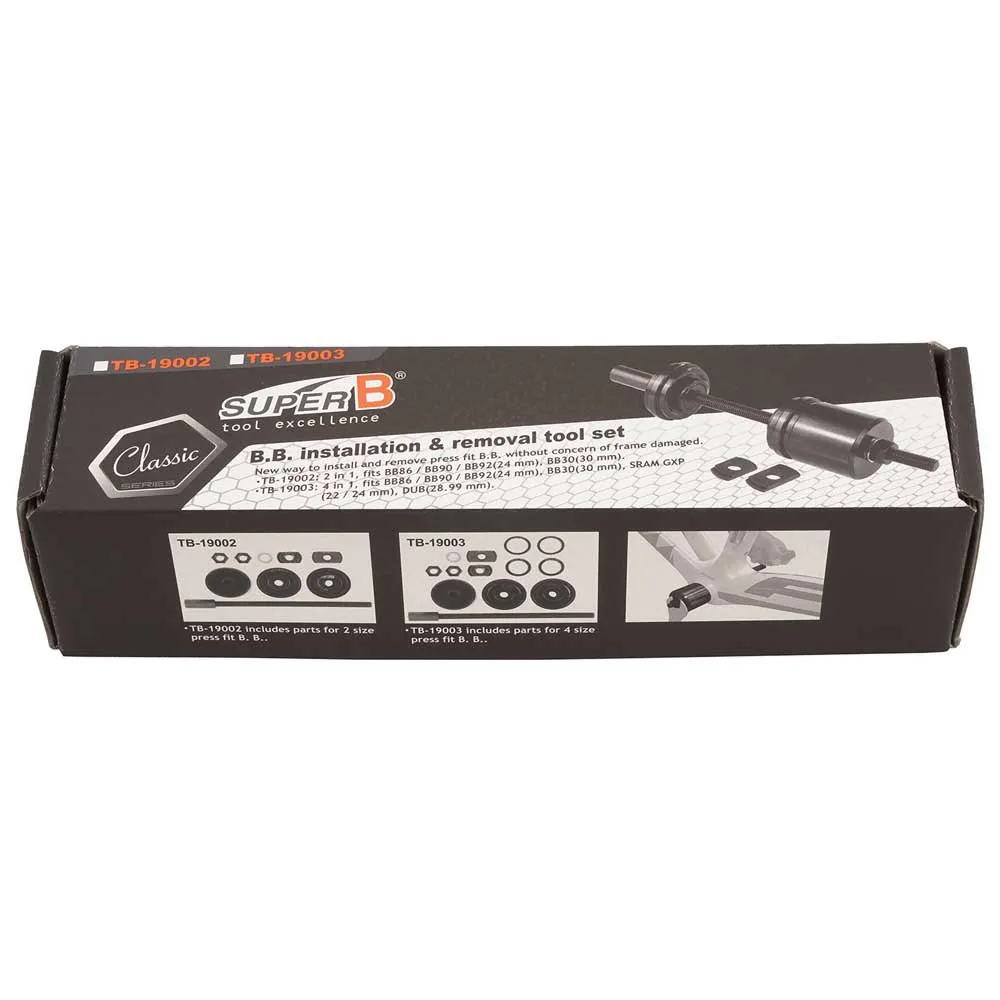 SuperB Tb-1900b Bottom Bracket Installation Set Werkzeug, Black, One Size SuperB Tb-1900b Bottom Bracket Installation Set Werkzeug, Black, One Size
