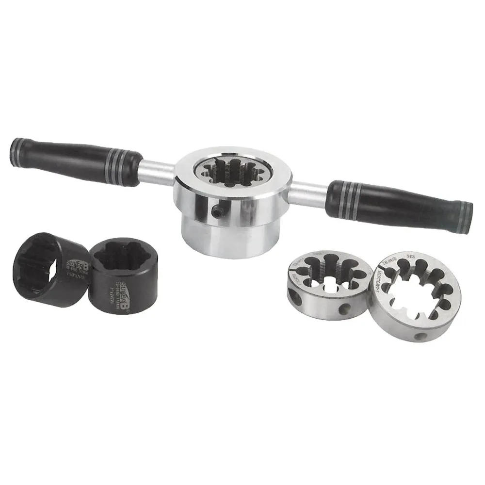 SuperB Tb-19454 Gabelwellengewinde, Black / silver, One Size SuperB Tb-19454 Gabelwellengewinde, Black / silver, One Size