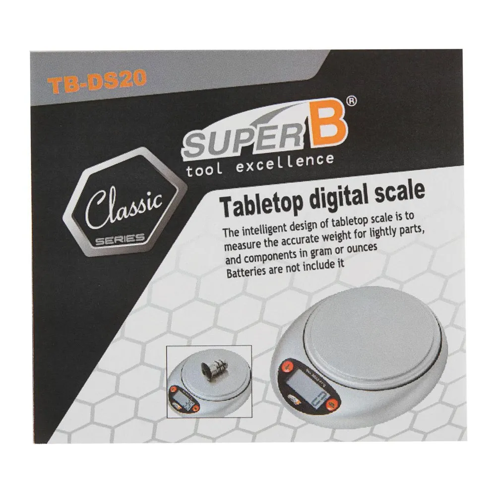 SuperB Tb-ds 20 Tabletop Digital Scale Werkzeug, Silver, One Size SuperB Tb-ds 20 Tabletop Digital Scale Werkzeug, Silver, One Size