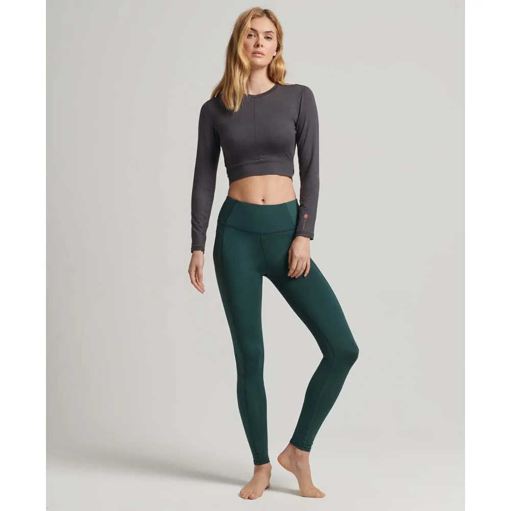 Superdry Flex Wrap Langarm-t-shirt female, Dark charcoal Superdry Flex Wrap Langarm-t-shirt female, Dark charcoal