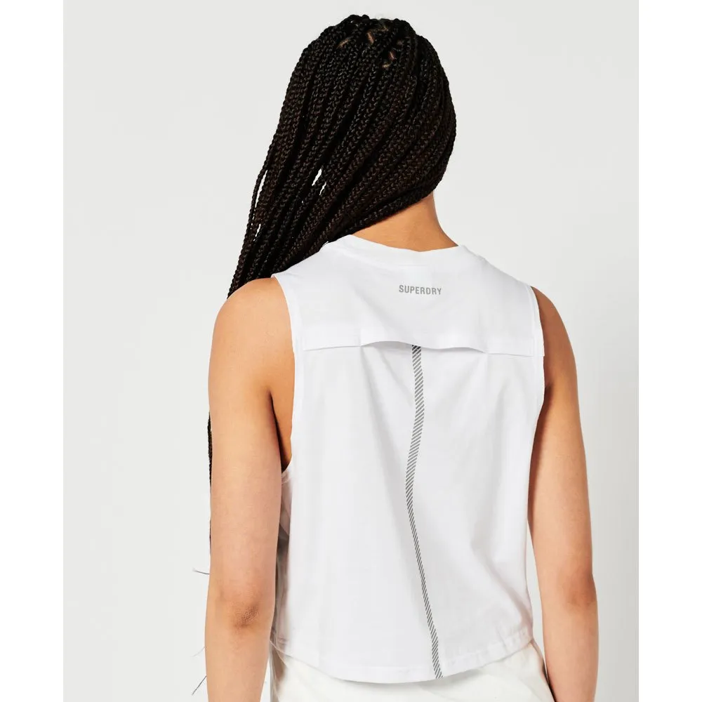 Superdry Run Cropped Loose ärmelloses T-shirt female