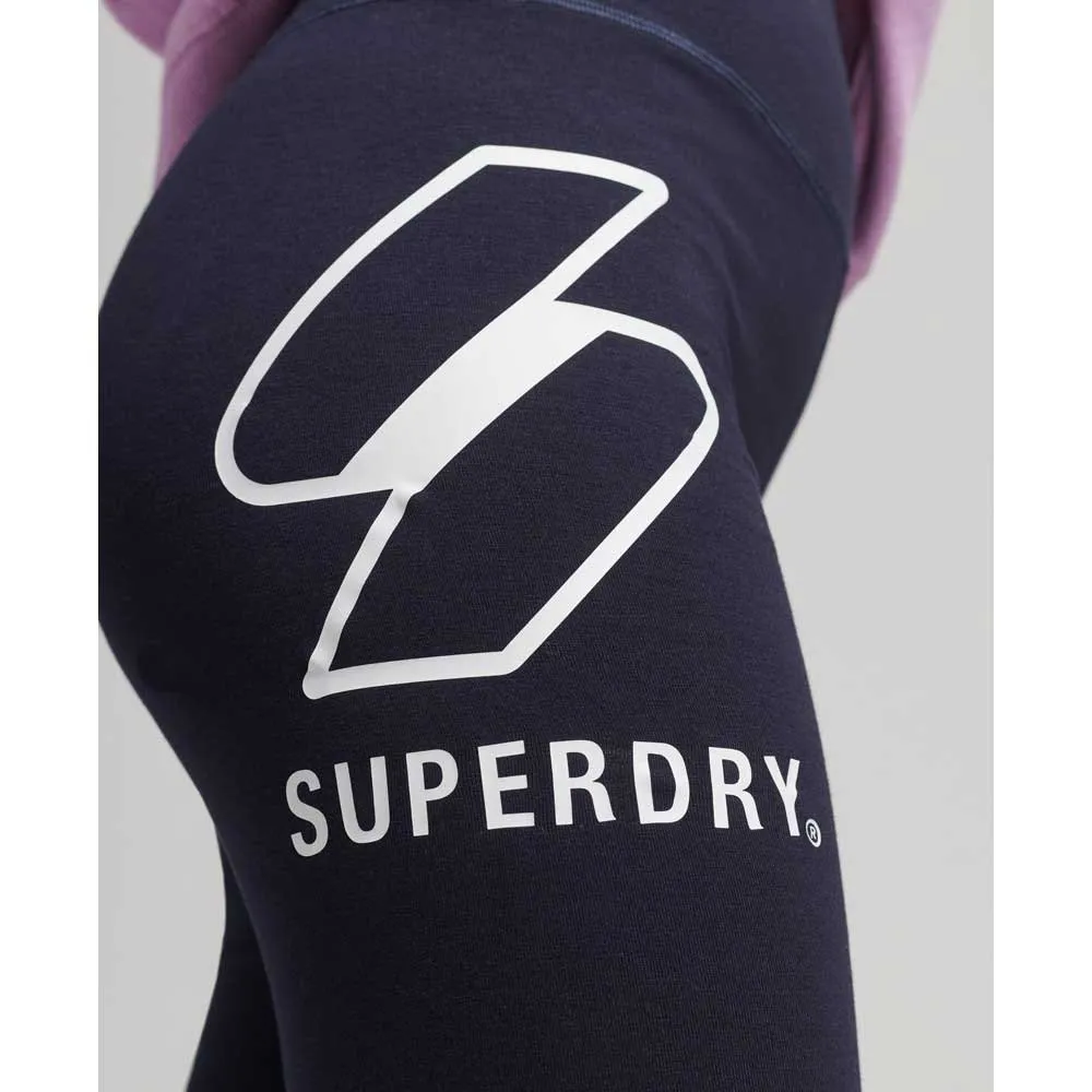 Superdry Sportstyle Logo Cycling Kurze Hose female, Deep navy Superdry Sportstyle Logo Cycling Kurze Hose female, Deep navy
