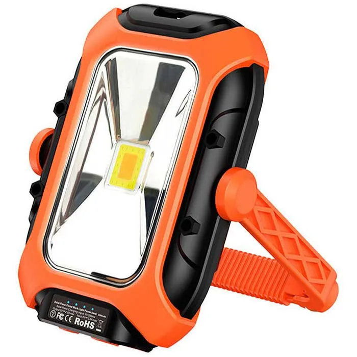 Superfire Gm05 Solar Panel Taschenlampe, Black / orange, One Size
