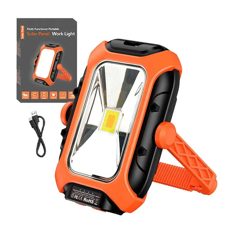 Superfire Gm05 Solar Panel Taschenlampe, Black / orange, One Size