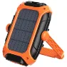 Superfire Gm05 Solar Panel Taschenlampe, Black / orange, One Size
