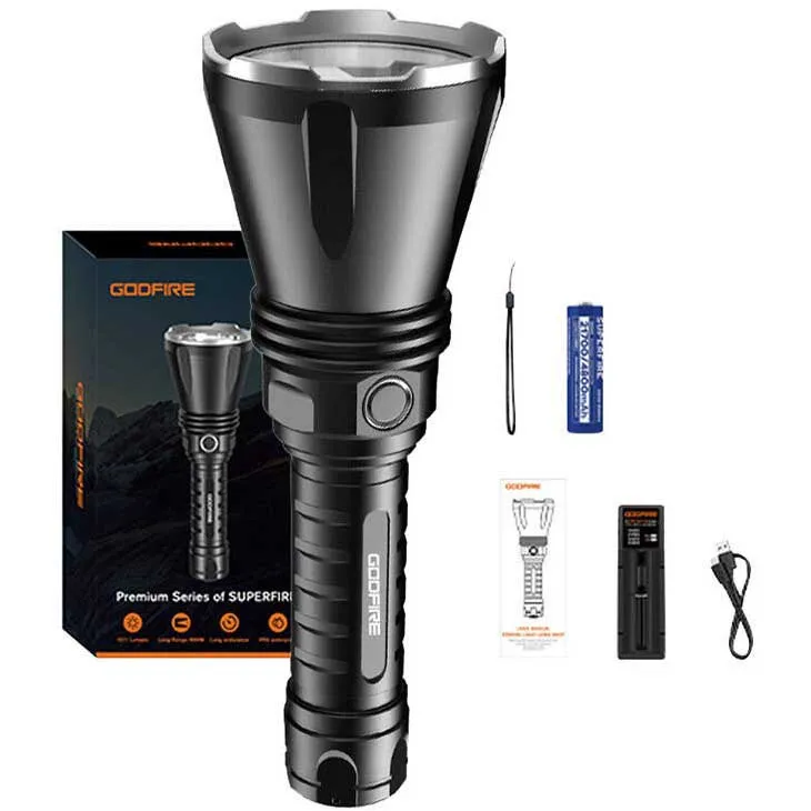 Superfire Godfire Tf01 Taschenlampe, Black, One Size Superfire Godfire Tf01 Taschenlampe, Black, One Size