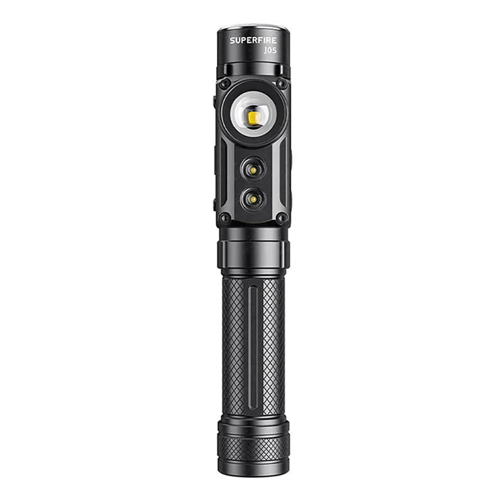 Superfire J05 380+450lm Taschenlampe, Black, One Size