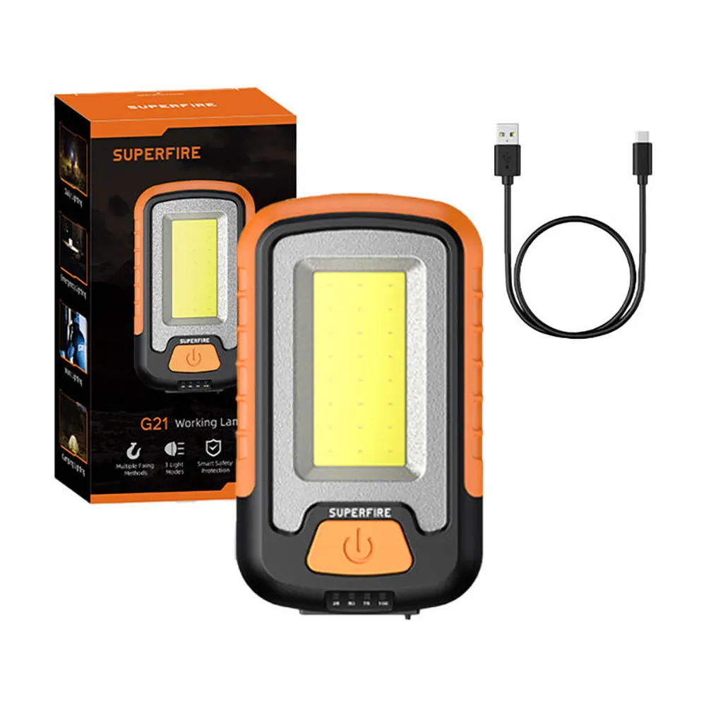 Superfire Workshop G21 650lm Usb Taschenlampe, Black / yellow, One Size Superfire Workshop G21 650lm Usb Taschenlampe, Black / yellow, One Size