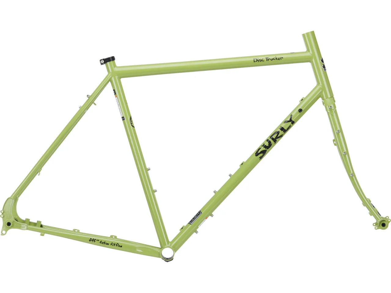 Surly Disc Trucker 700C 28" Rahmenkit, Pea lime soup, 58cm Surly Disc Trucker 700C 28" Rahmenkit, Pea lime soup, 58cm