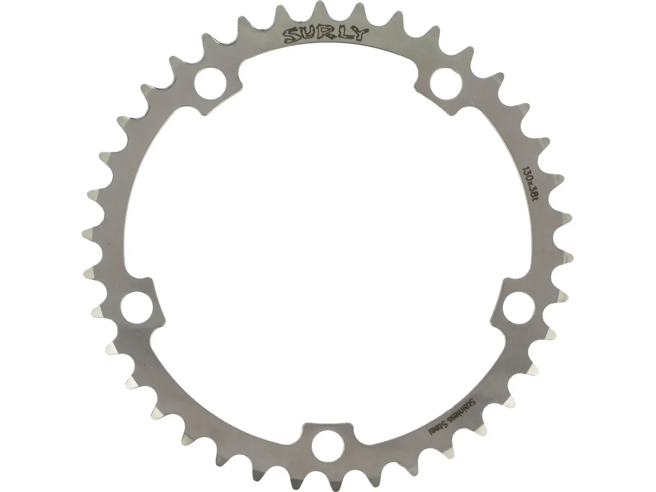 Surly Kettenblatt, 5-Arm, 130 mm Lochkreis, 46t Surly Kettenblatt, 5-Arm, 130 mm Lochkreis, 46t