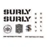 Surly Overspray Aufkleber, Black, One Size